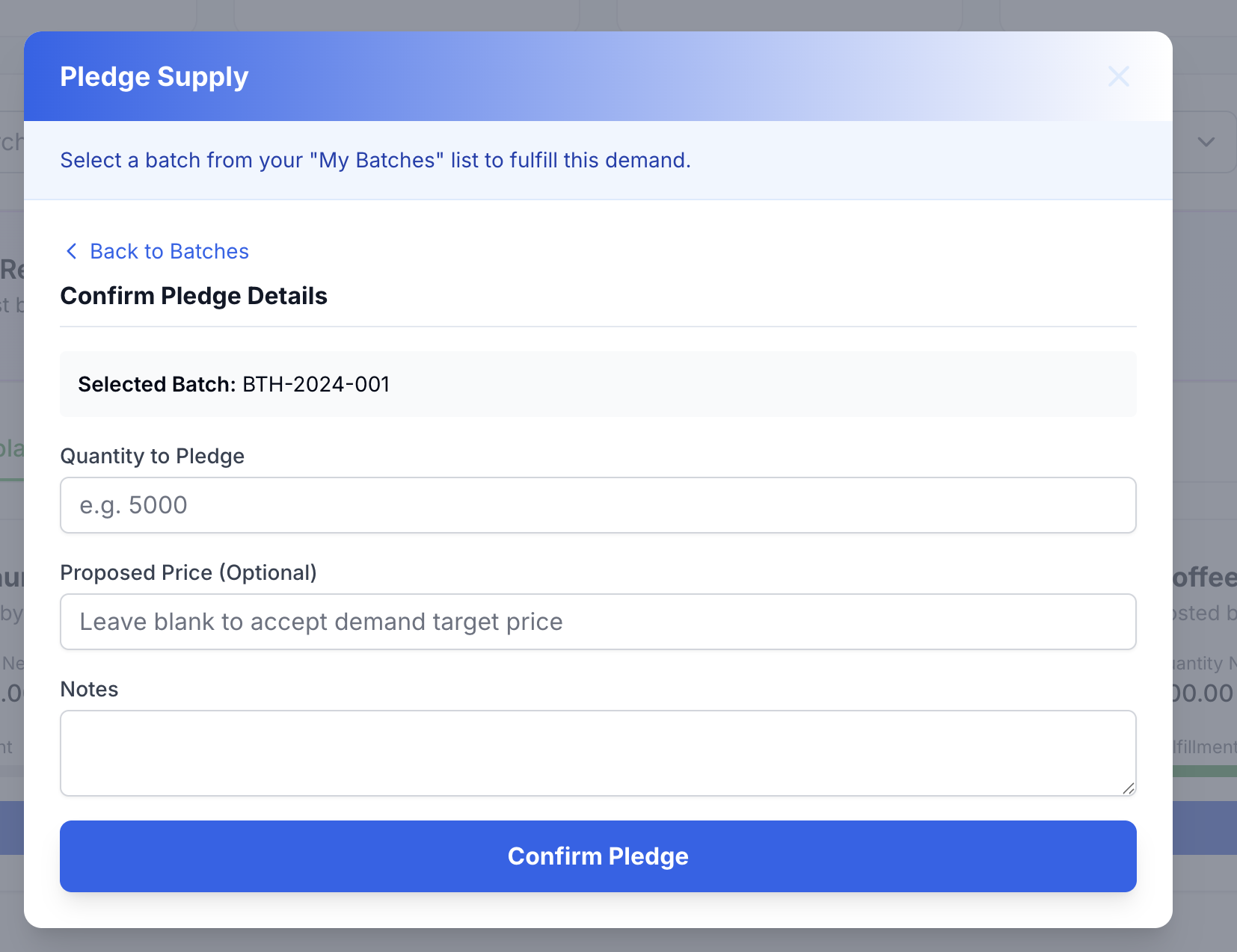 Pledge Supply